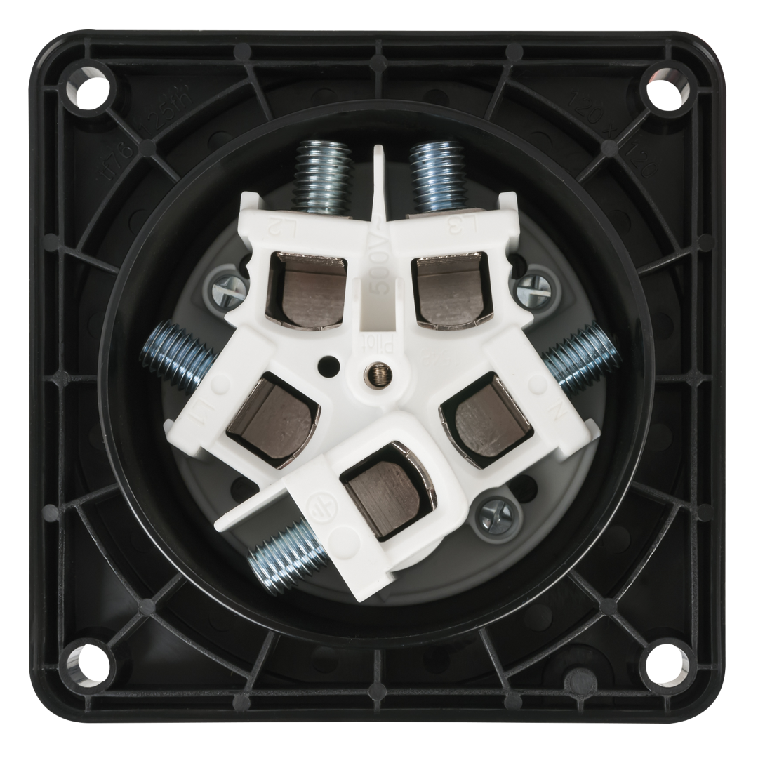 CEE 125 A/400 V 5-pin Socket male Zwart - IP67