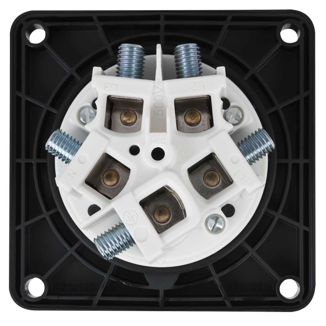 CEE 125 A/400 V 5-pin Socket female Zwart - IP67