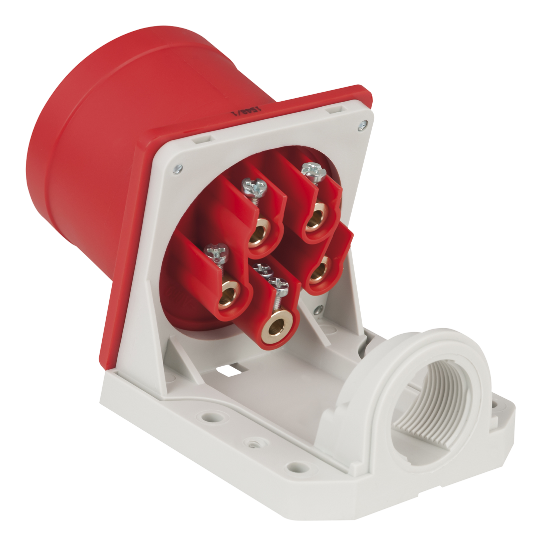 CEE 32 A/400 V 5P Wallmount - male Rood - IP44