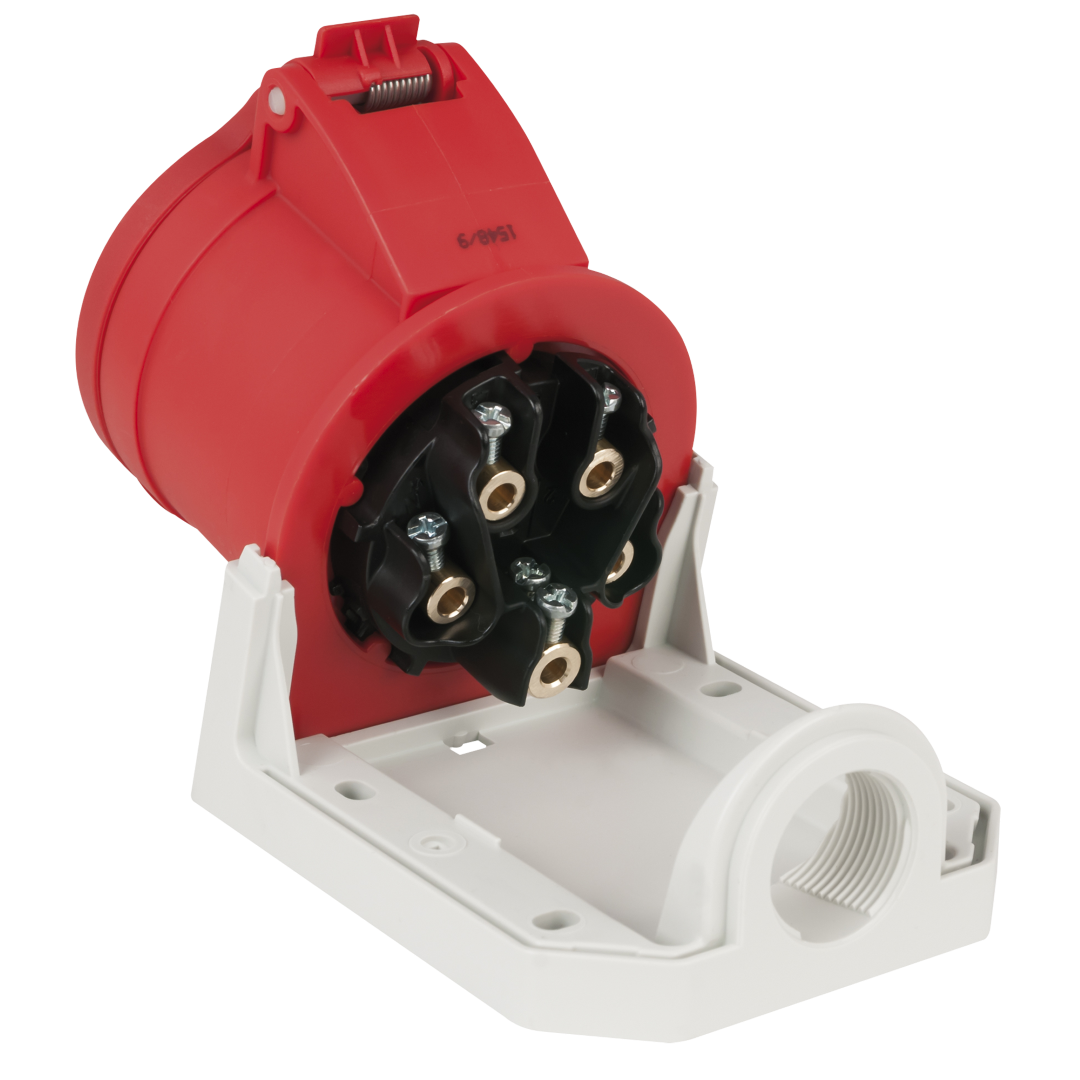 CEE 32 A/400 V 5P Wallmount - female Rood - IP44