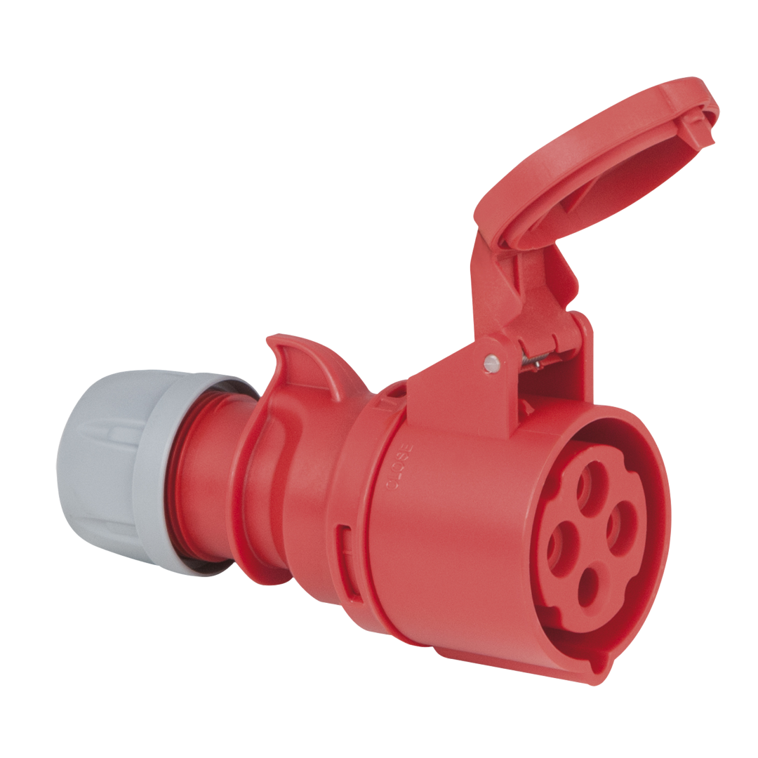 CEE 16 A/400 V 4-pin Plug female Rood - IP44