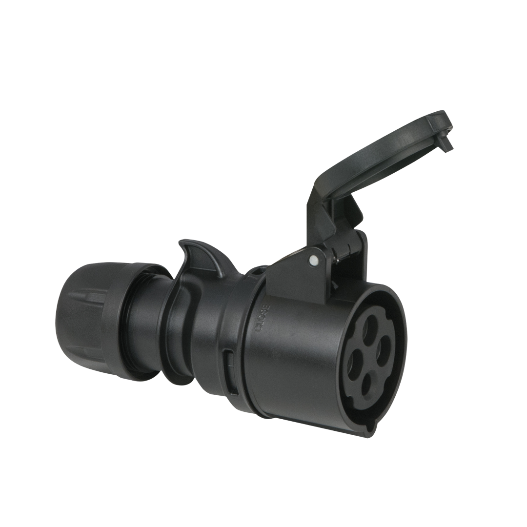 CEE 16 A/400 V 4-pin Plug female Zwart - IP44