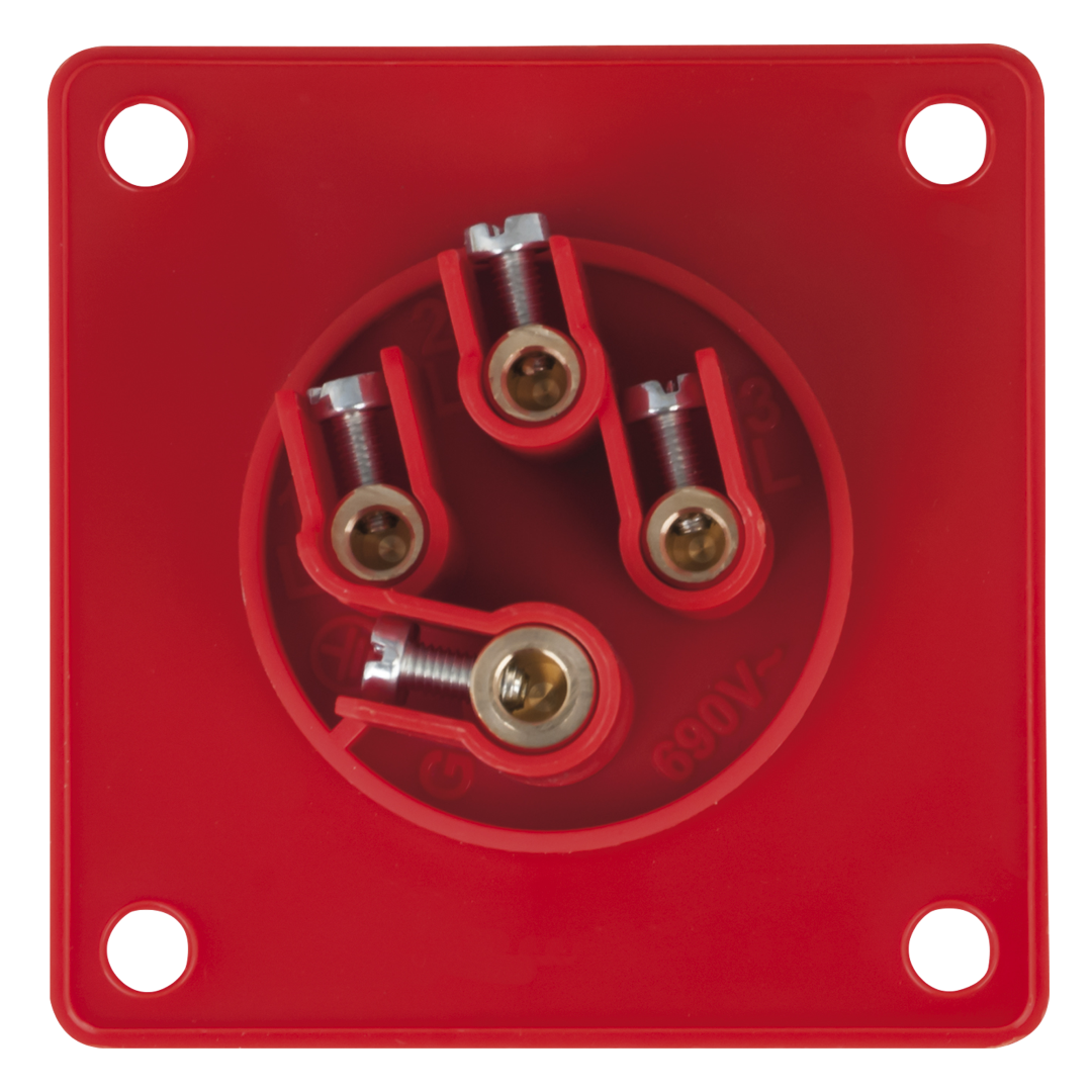 CEE 16 A/400 V 4-pin Socket male Rood - IP44