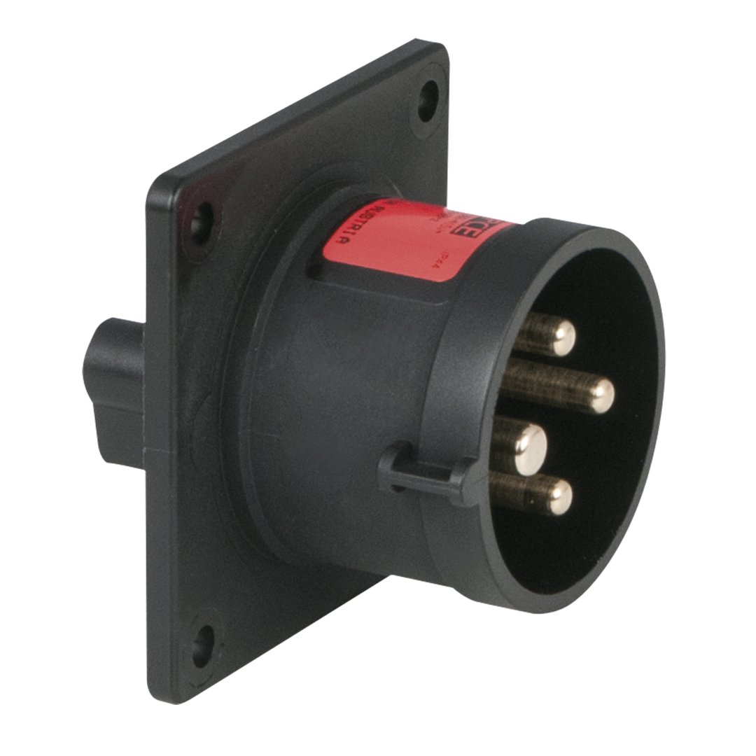 CEE 16 A/400 V 4-pin Socket male Zwart - IP44