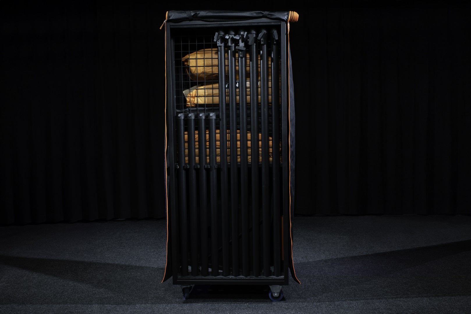 Pipe and Drape Transport Trolley Cover | Zwart/Oranje