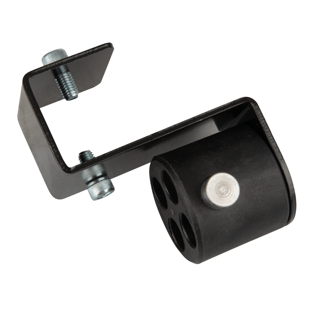 Pipe and Drape Flex-adapter met 4-weg connector | Zwart