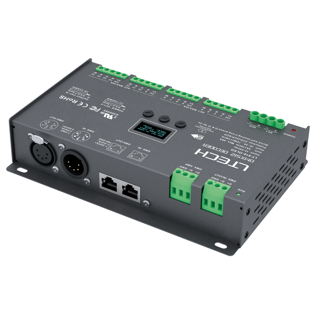 DMX LED Driver 16x 3A