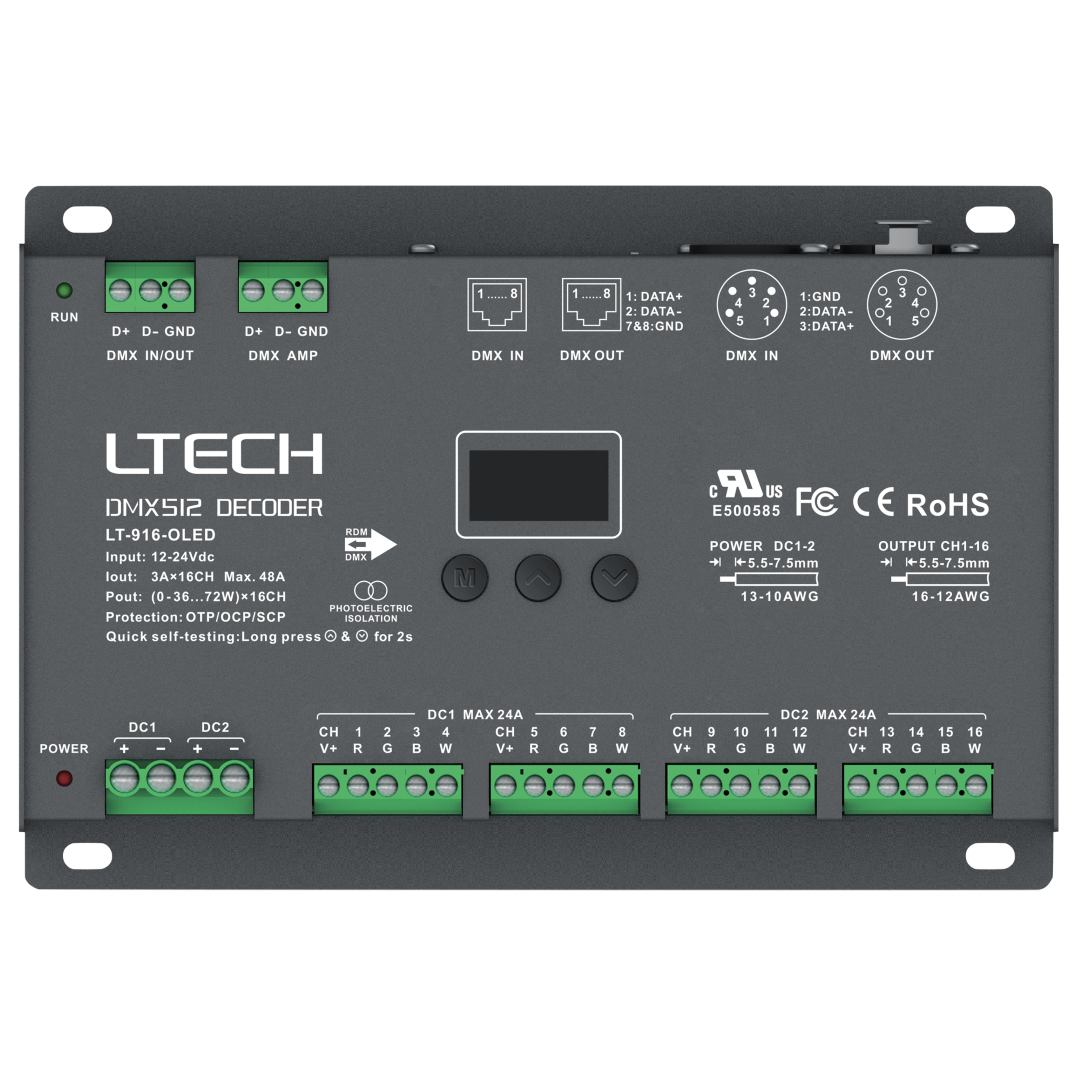 DMX LED Driver 16x 3A