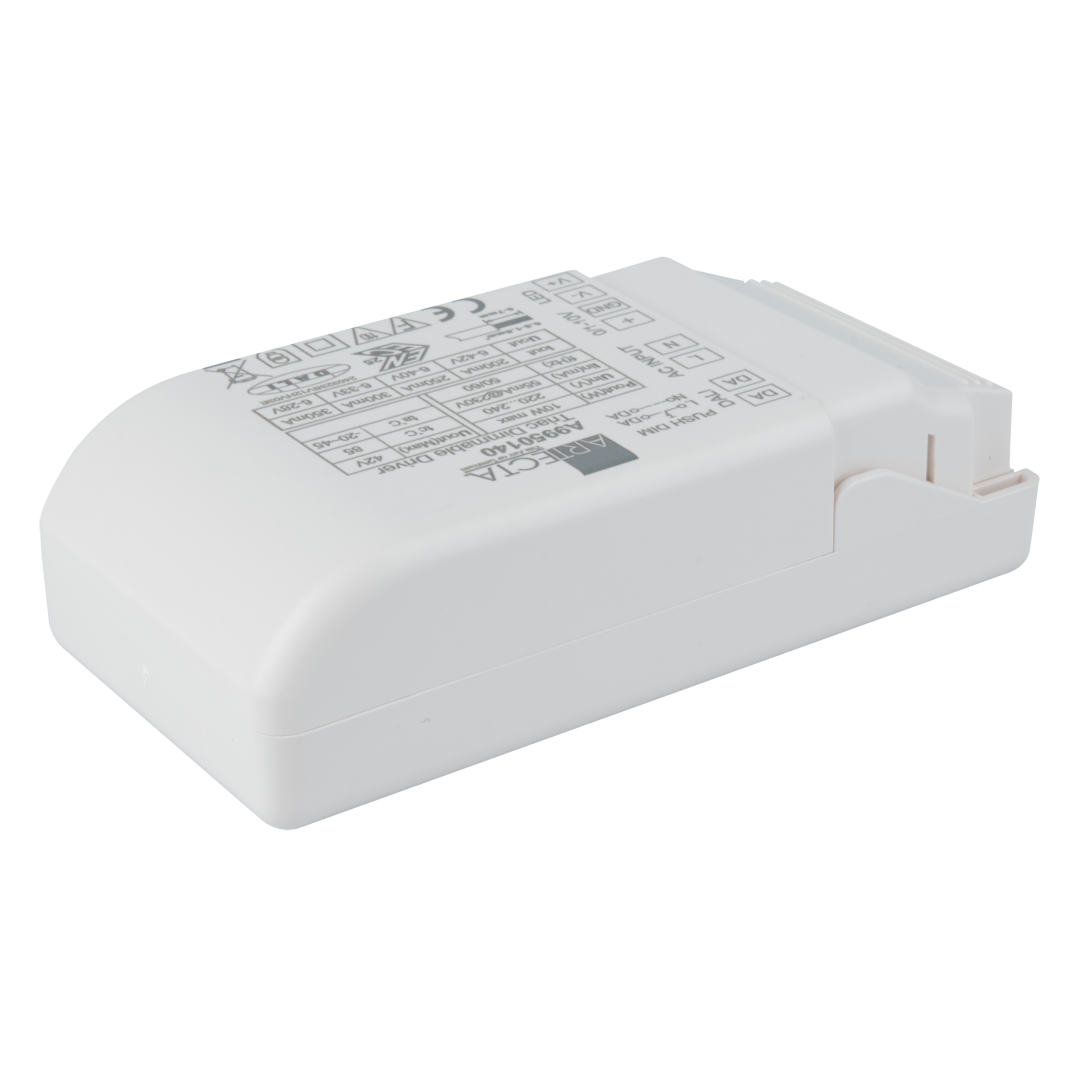 LED Driver Universal 10 W Constant Current Dimbaar via DALI, Push, Triac en 0/1-10 V