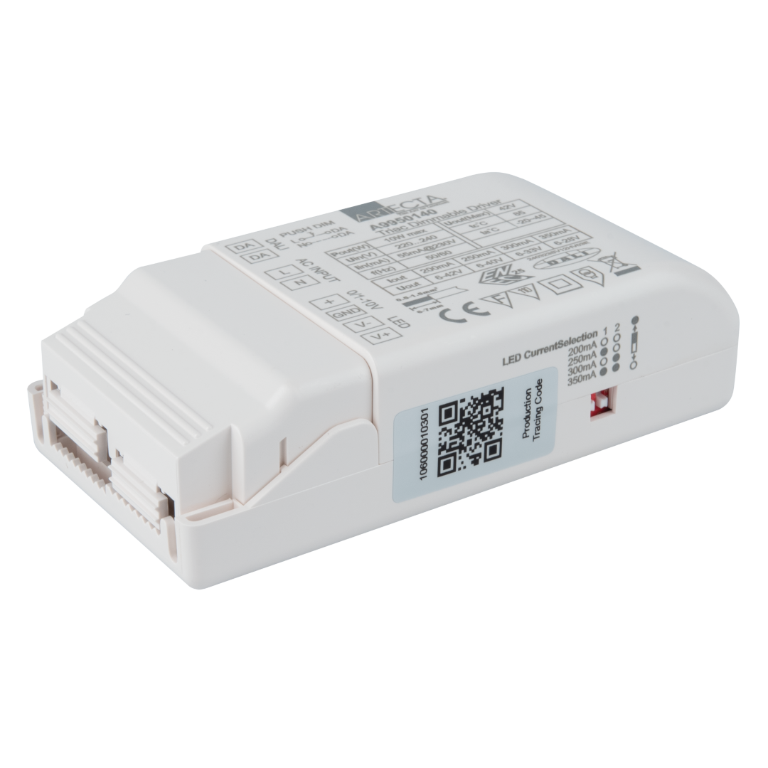 LED Driver Universal 10 W Constant Current Dimbaar via DALI, Push, Triac en 0/1-10 V