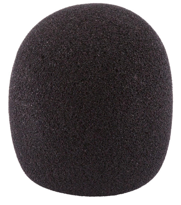 Set met 5 zwarte microfoon windkappen - WINDSCREEN BLACK (5 pcs)