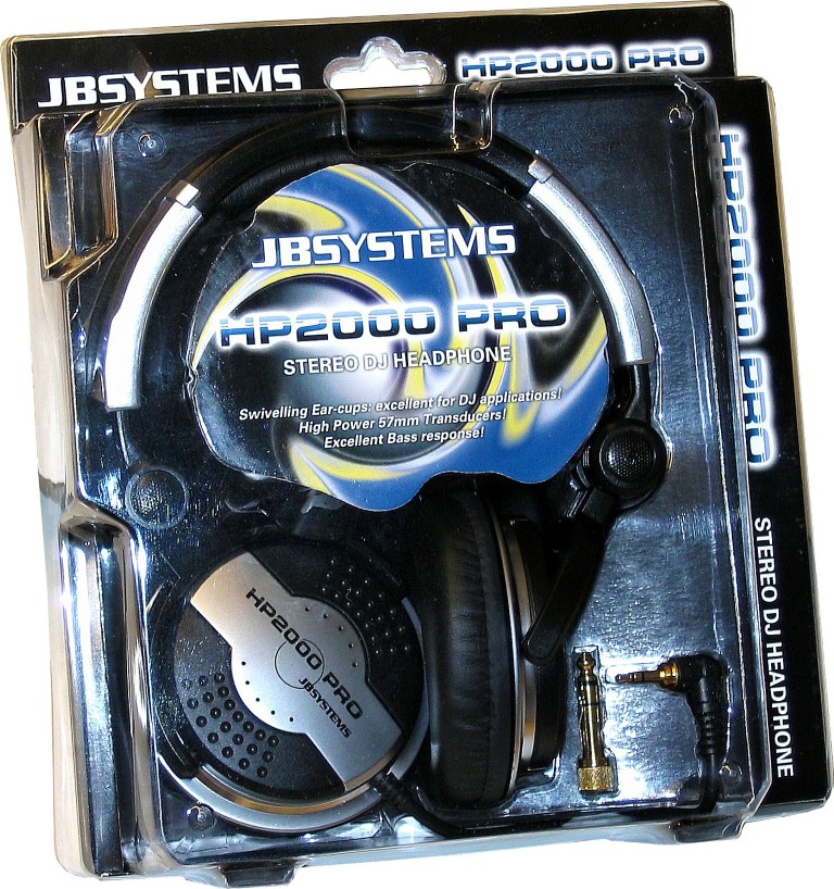 Professionele hoogvermogen DJ koptelefoon. - HP2000 PRO