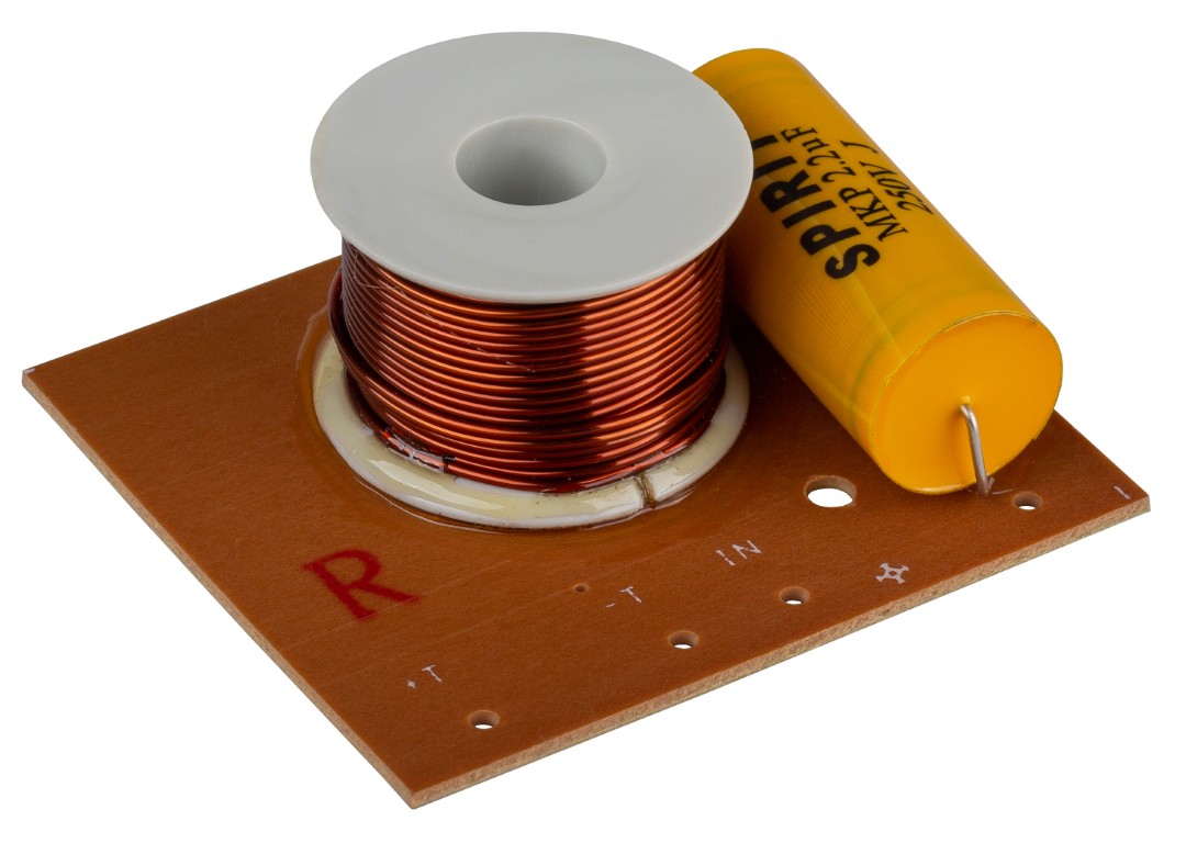 High pass filter for 2-way system (X-over freq. : 7kHz, Slope : 12dB/oct, RMS power : 100W) - CN-3