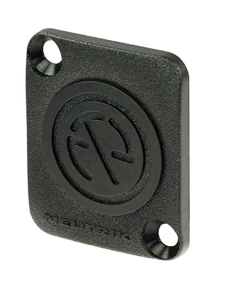 Neutrik CHASSIS D-size dummy cover - DBA-BL