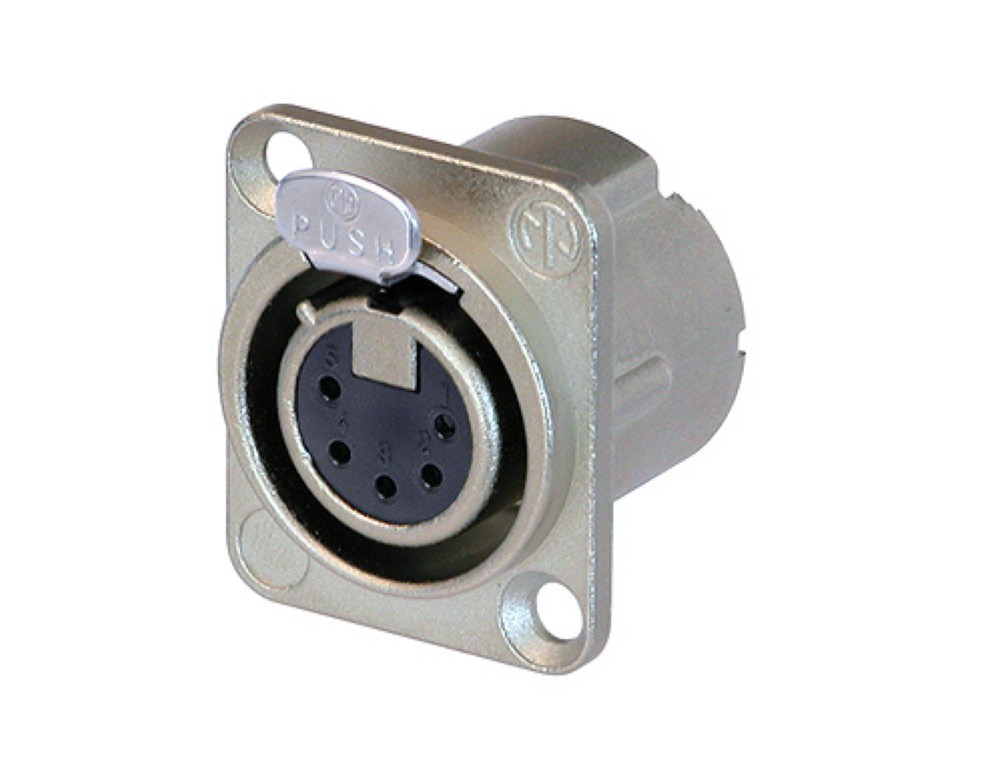 Neutrik CHASSIS D-size 5pin XLR-f - NC5FD-LX
