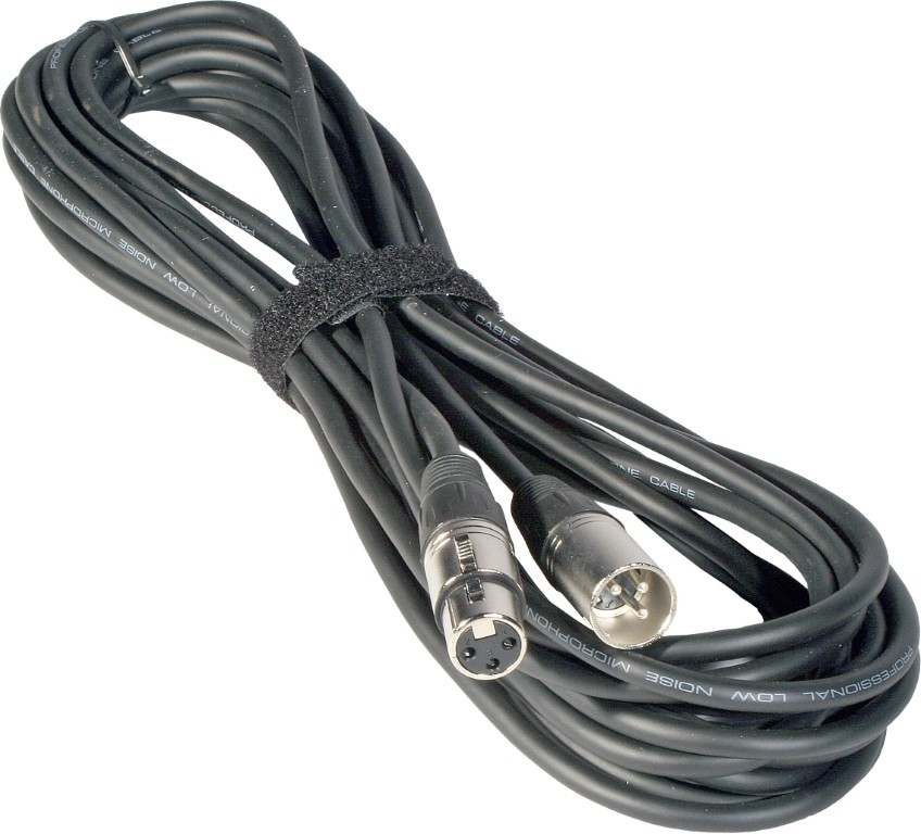 Assembled cable signal, 3pin XLRf + 3pin XLRm, 10m - 7-0067