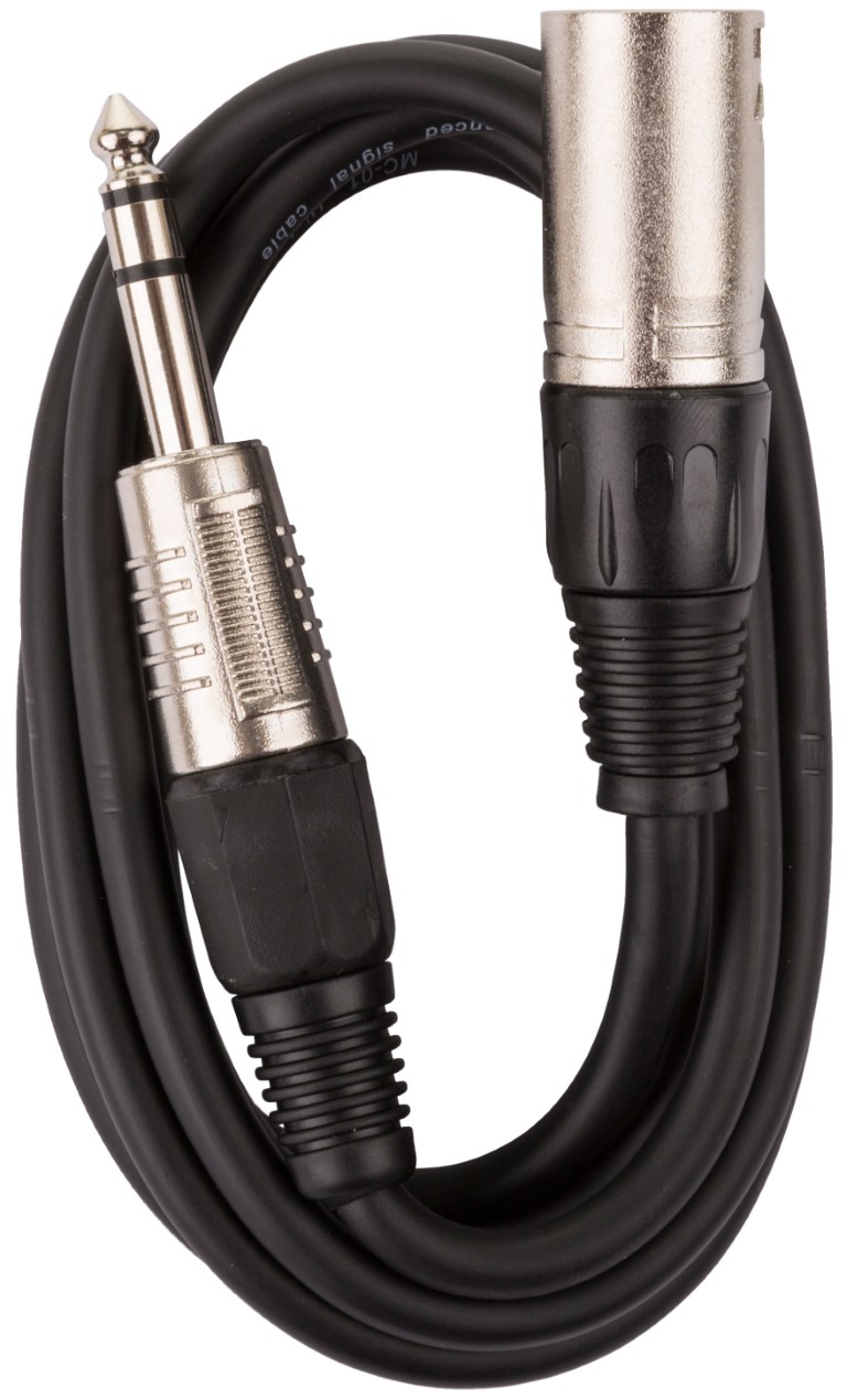 Symmetrische signaalkabel Stereo Jack/XLR mannelijk 1,5m - SJXM-1M5