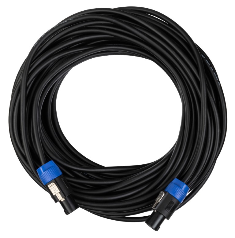 Voorgemonteerde Luidsprekerkabel, 2x Pro Lock, 25m - 2-0525