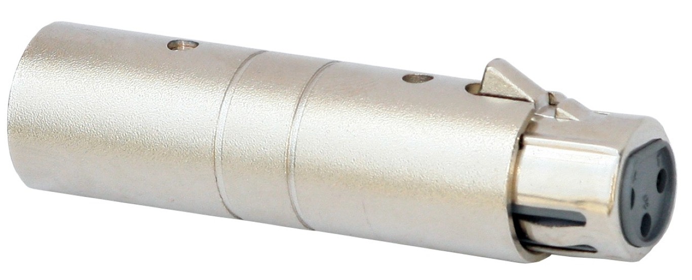 XLR Female 3pin / XLR Male 5pin - Adapter XLRmale 5P / XLRfem 3P