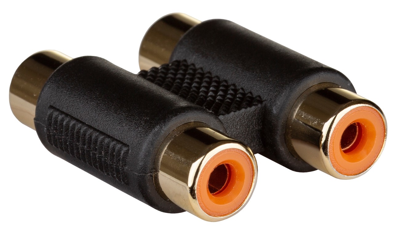Dubbele RCA adapter Vrouwelijk / Vrouwelijk - per 2 stuks - Adapter RCA/RCA