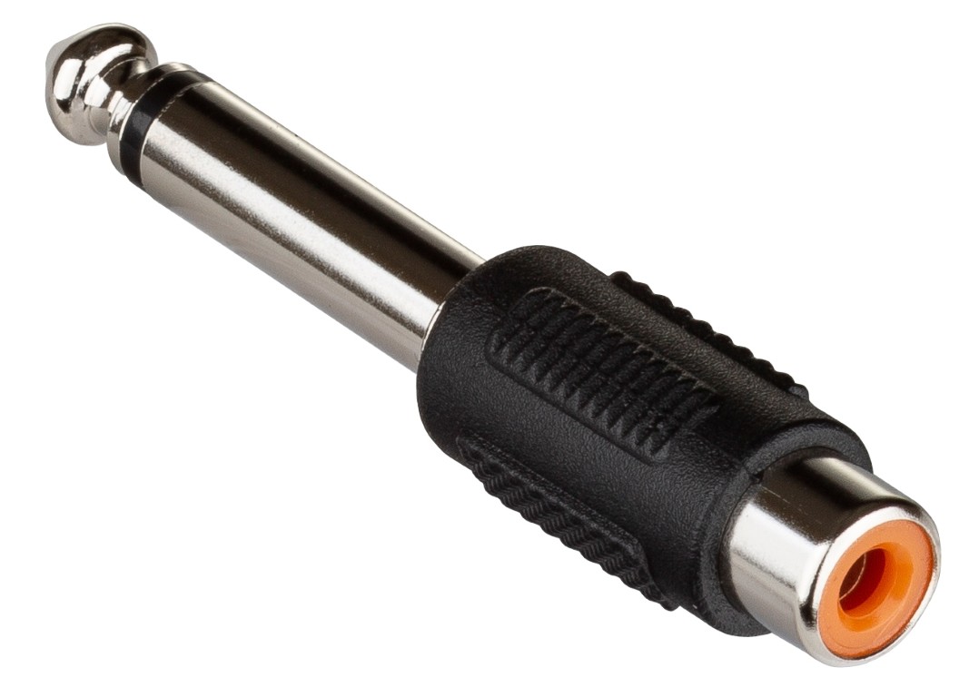 Adapter Vrouwelijke RCA / Mannelijke mono Jack - per 2 stuks - Adapter RCA female/MONOJACK