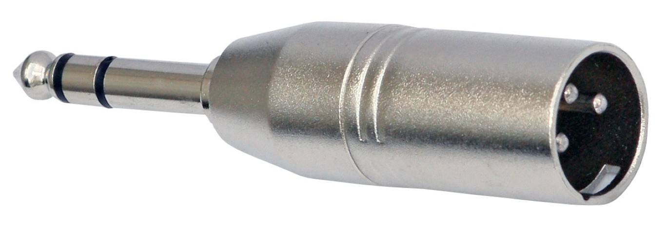 Adapter Mannelijke XLR / Mannelijke Stereo Jack - per 2 stuks - Adapter XLR male/ST.JACK
