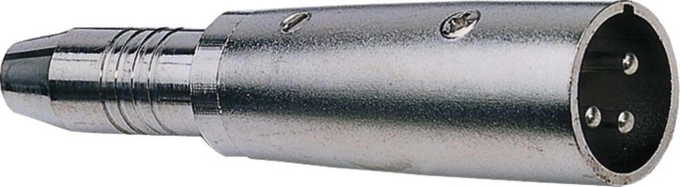 Adapter Mannelijke XLR / Vrouwelijke stereo Jack - per 2 stuks - Adapter XLR male/ST.JACK female