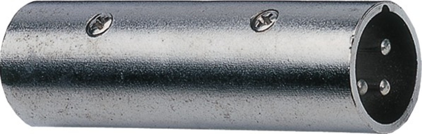 Adapter mannelijke XLR / mannelijke XLR - per 2 stuks - Adapter XLR male/XLR male