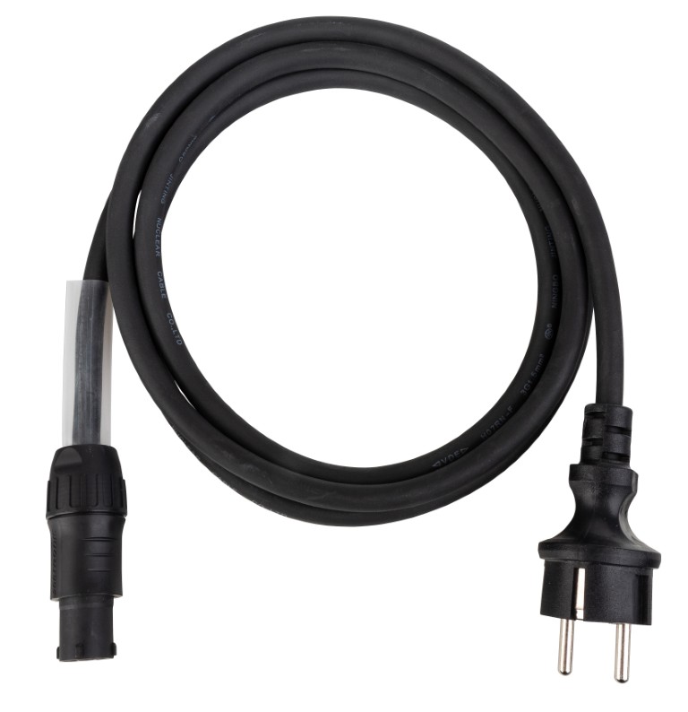 Zeer flexibele 3x1,5mm² H07RN-F stroomkabel met Seetronic PowerCON TRUE1 compatibele / Shuko connectoren - PCT1-2M