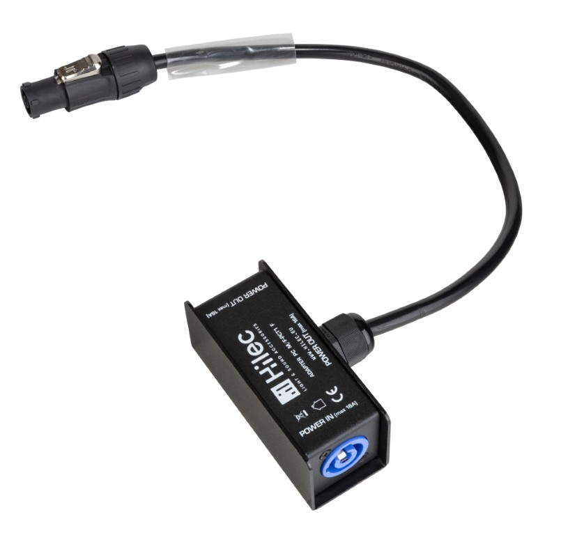 Adapter met Seetronic Powercon compatibele M/F (SAC3FCB - SAC3FCA) en Seetronic Powercon TRUE1 compatibele F (SAC3FX) connectoren - ADAPTER PC M/F-PCT1 F