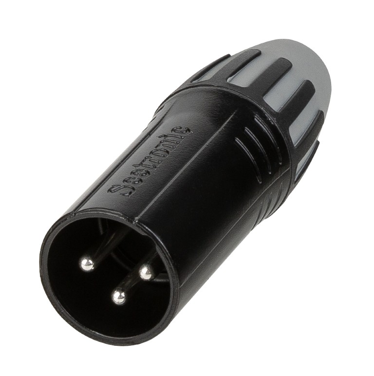 Seetronic Mannelijke 3-pin XLR connector voor kabel - SCMM3-B