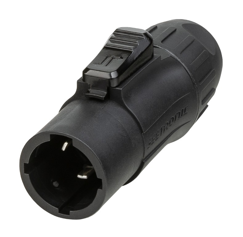 Seetronic IP65 vergrendelbare mannelijke voedingsconnector voor kabel - SAC3MX-08