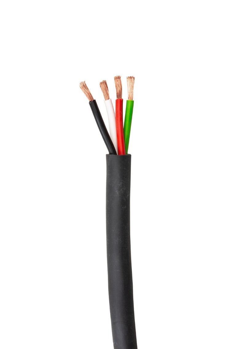 Zeer flexibele, professionele luidsprekerkabel voor mobiel gebruik - 4x4mm² - zwart - 50m - SPKCAB-440-50M