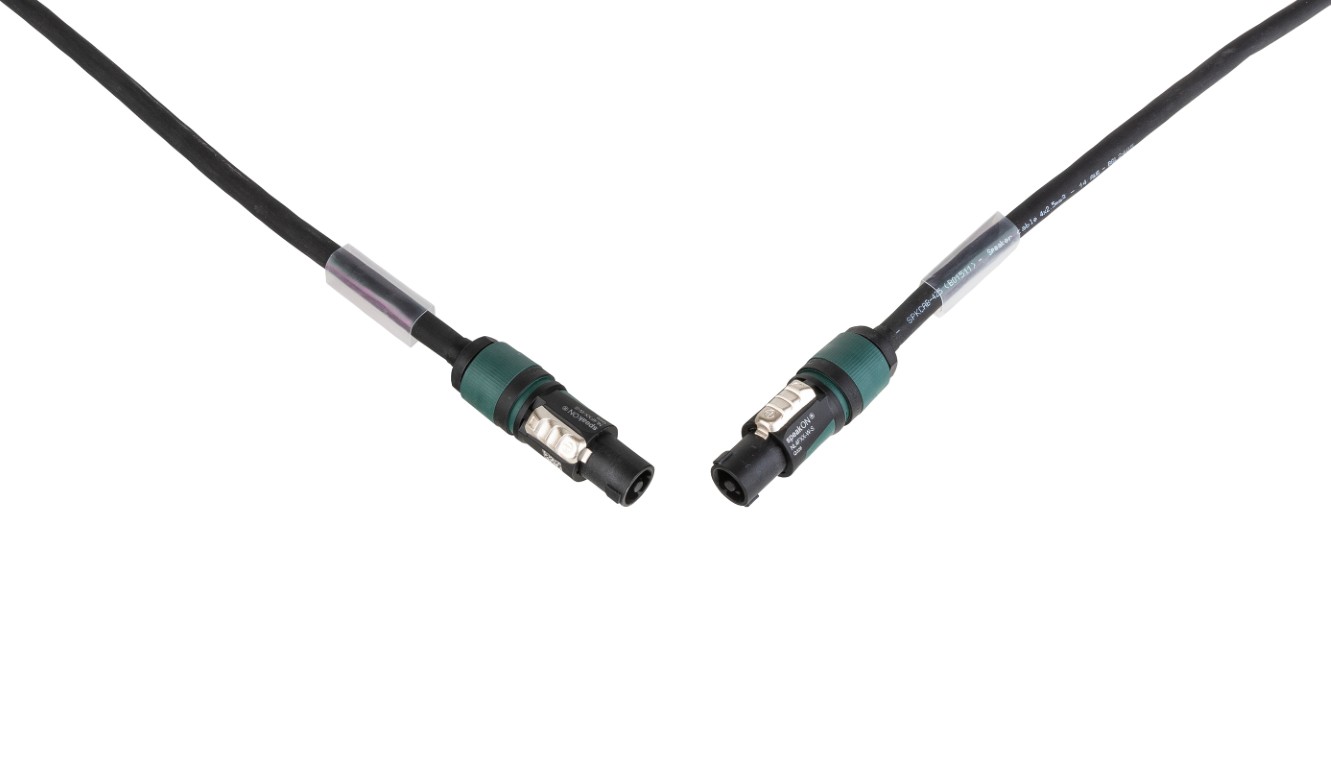 Geassembleerde luidsprekerkabel met Neutrik® Speakon connectoren NL4FXX-W-S - 4x2,5mm² - L=3m - SPKNL4-425-3M