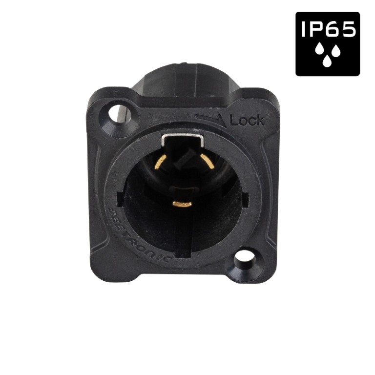 Seetronic IP65 vergrendelbare D-size mannelijke voedingsconnector - SAC3MPX-LY-01