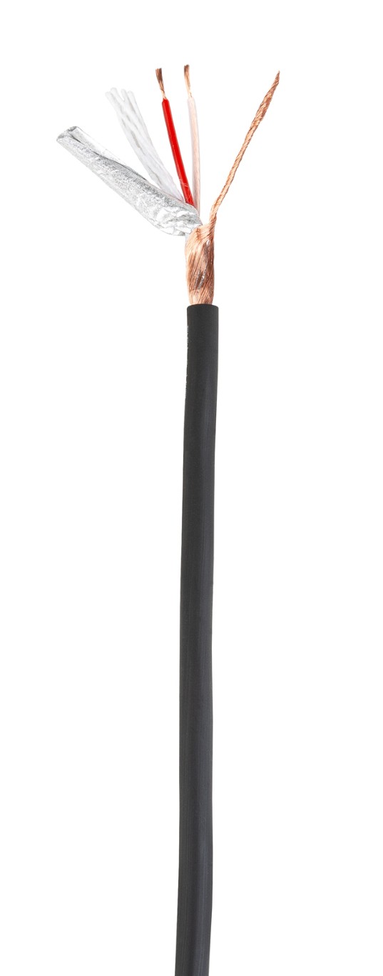 Professionele DMX/AES-kabel voor mobiel gebruik - 2x 0,34mm² - zwart - 100m - DMXCAB-FLEX-100M