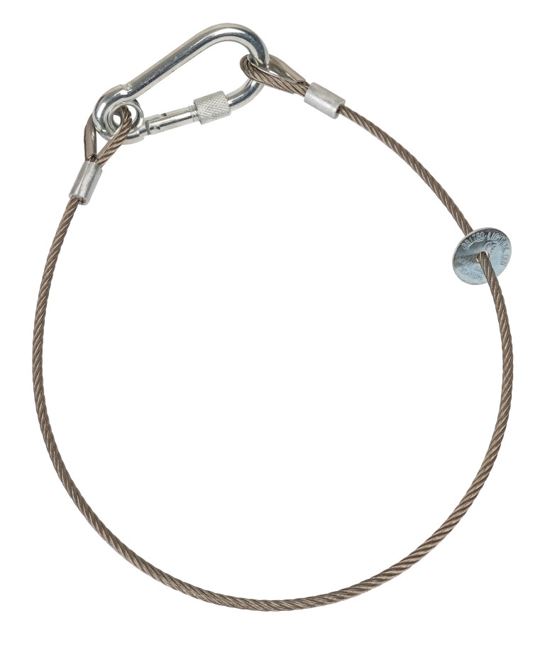 Veiligheidskabel, diameter 4mm, lengte 60cm - SAFETY CABLE D4-60CM