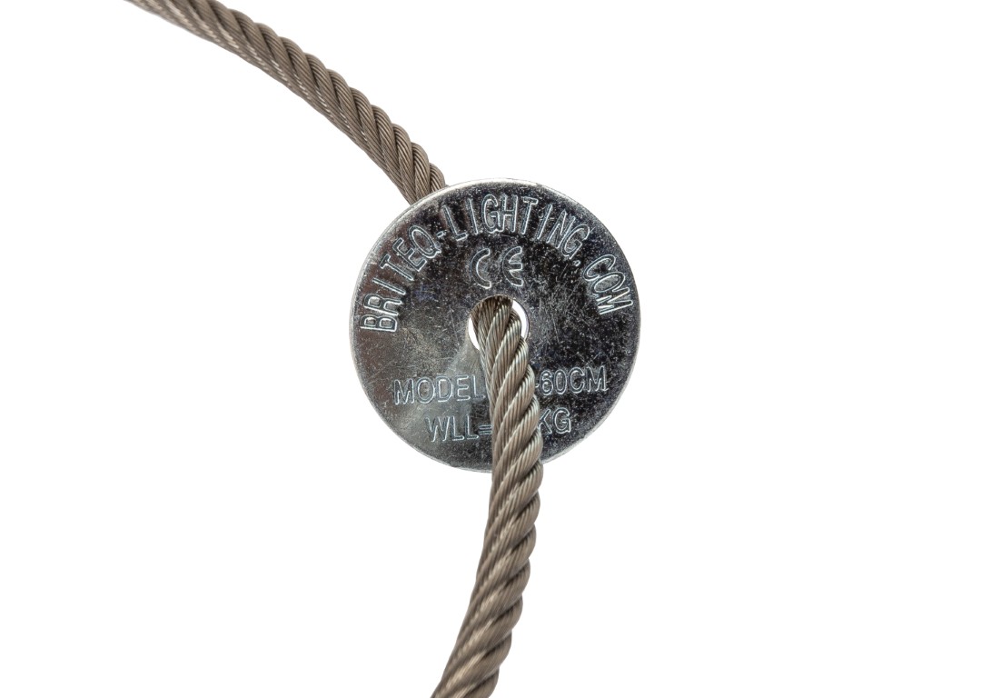 Veiligheidskabel, diameter 4mm, lengte 60cm - SAFETY CABLE D4-60CM
