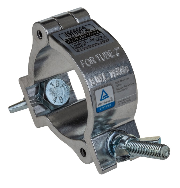 Aluminium bevestigingshaak voor truss met buisdiameter van 48 tot 51mm. - ALU CLAMP 101-V2