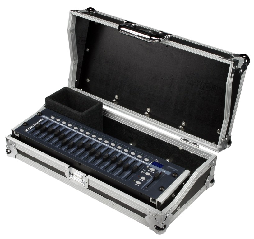 Compacte flight case voor allerlei kleine, ondiepe 19'' controllers tot 3U (bvb. PCM-1, LM430, Scenemaster, USB900, ...) - CONTROLLER CASE 3U
