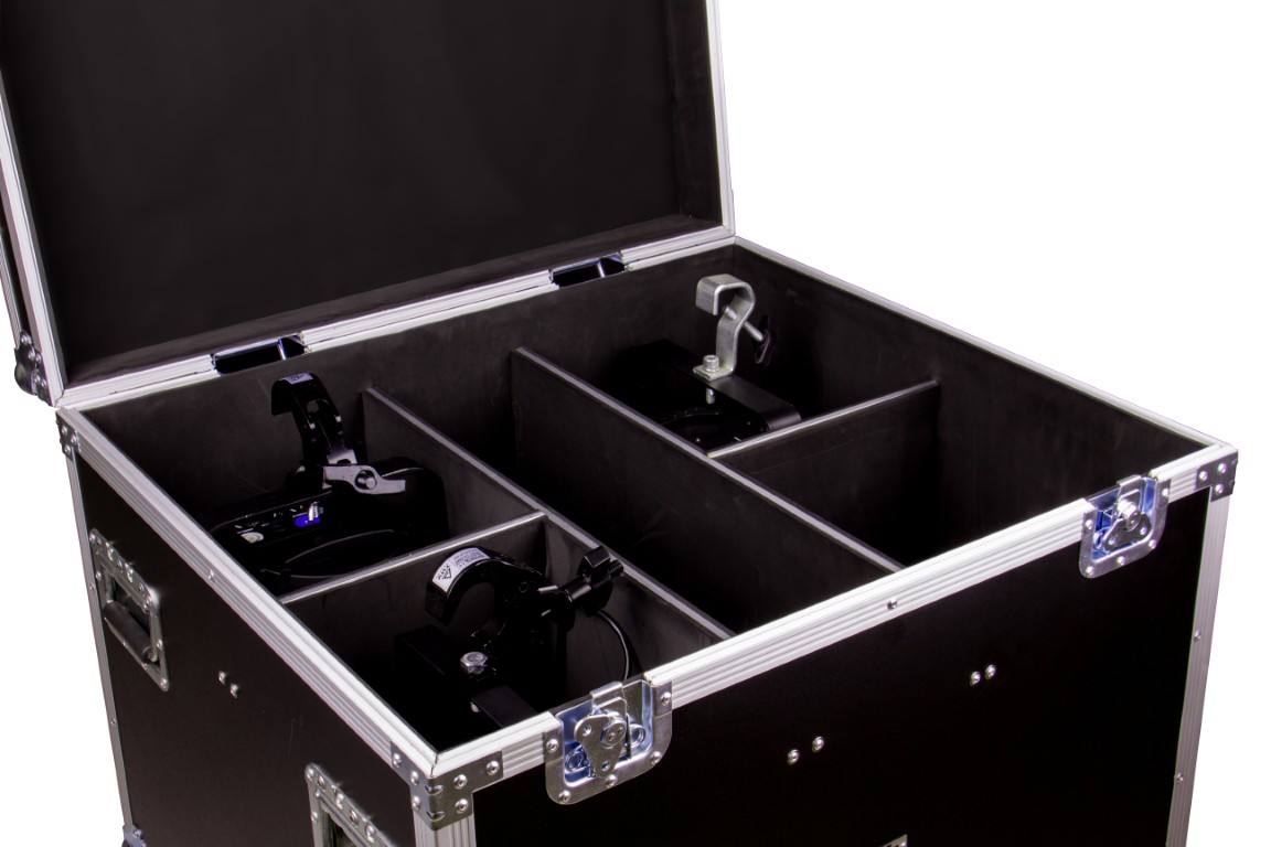 JV CASE Flightcase for the transport of 4 projectors with clamp. - PROJECTOR CASE