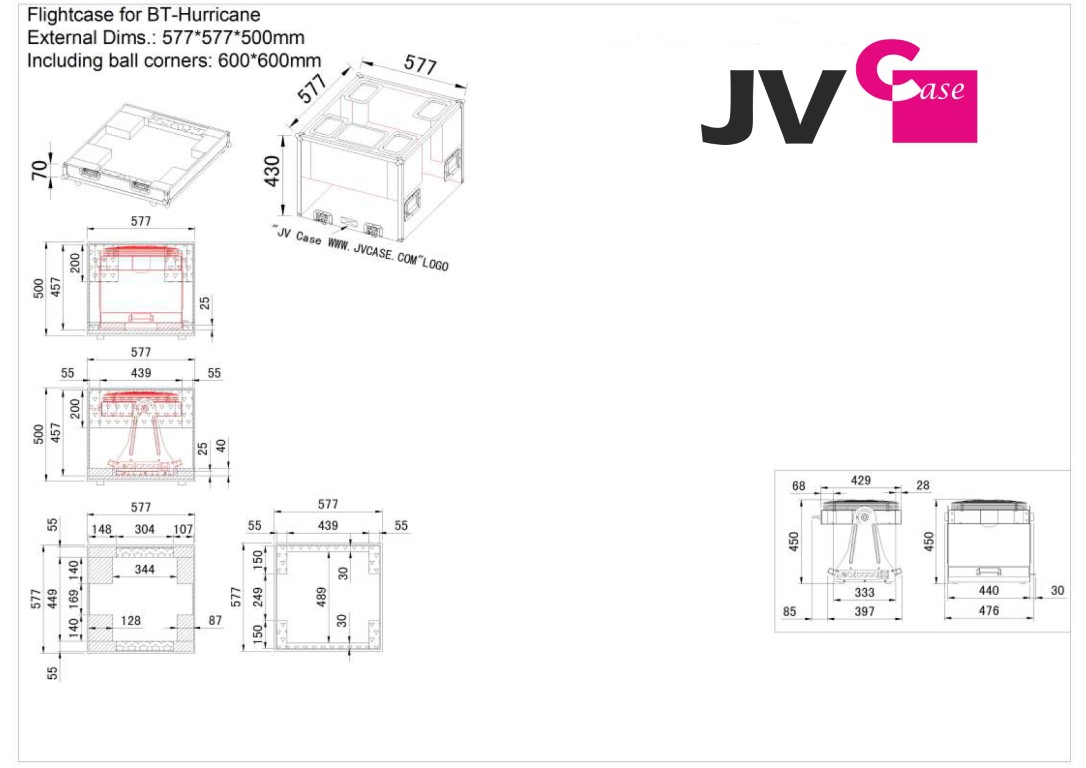 JV Case voor het vervoer van de BT-HURRICANE - CASE FOR BT-HURRICANE
