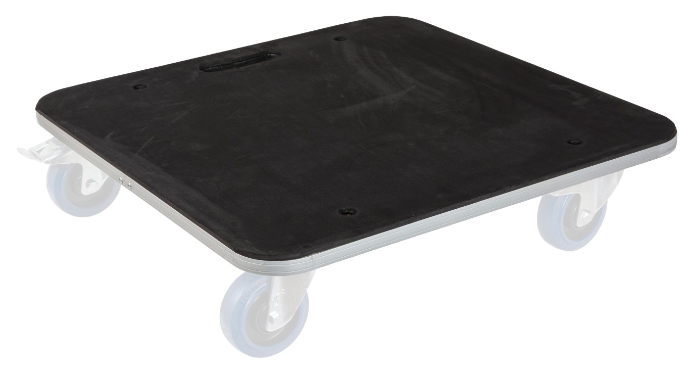 Wielplaat voor montage onder flightcases, in combinatie met WHEEL SET - WHEEL BOARD 60x60CM