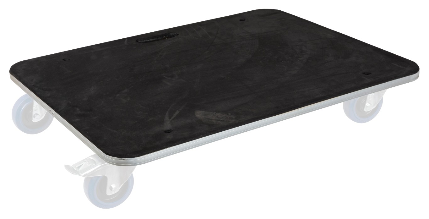 Wielplaat voor montage onder flightcases, in combinatie met WHEEL SET - WHEEL BOARD 80x60CM