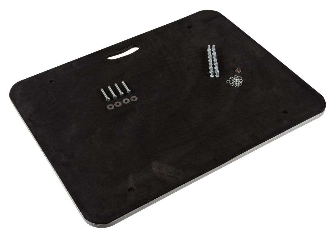 Wielplaat voor montage onder flightcases, in combinatie met WHEEL SET - WHEEL BOARD 80x60CM