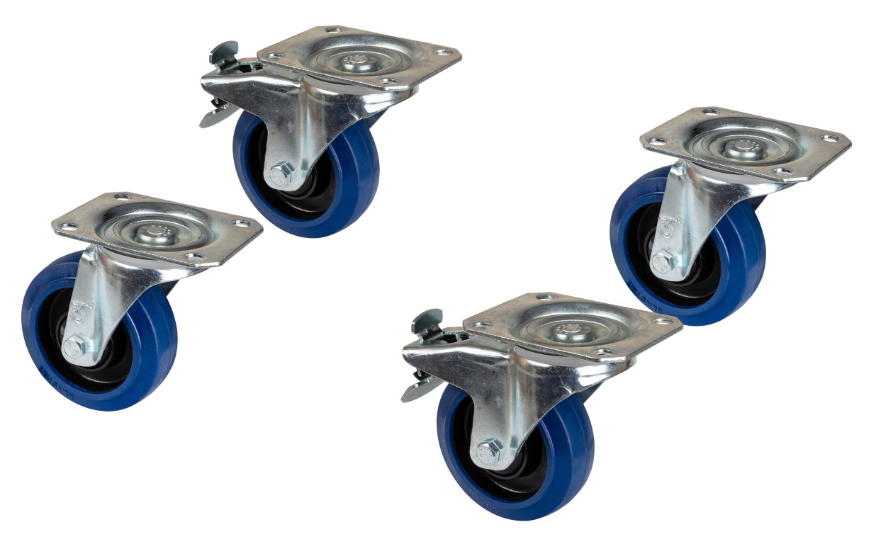 Wielset voor WHEEL BOARD 60x60CM en 80x60CM - WHEELSET FOR WHEEL BOARD
