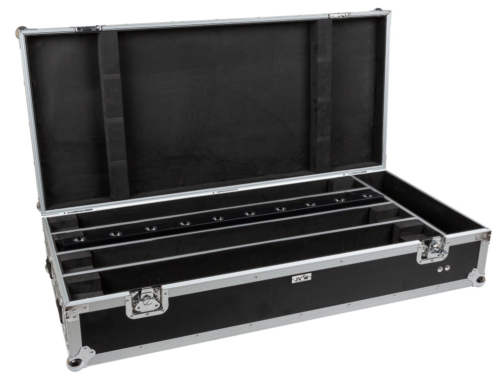 JV Case Flightcase voor 4 effect baren zoals Sunbar White / Sunbar Combi / Rave Bar / Pixbar 12TC ... - CASE FOR 4 EFFECT BARS 1M