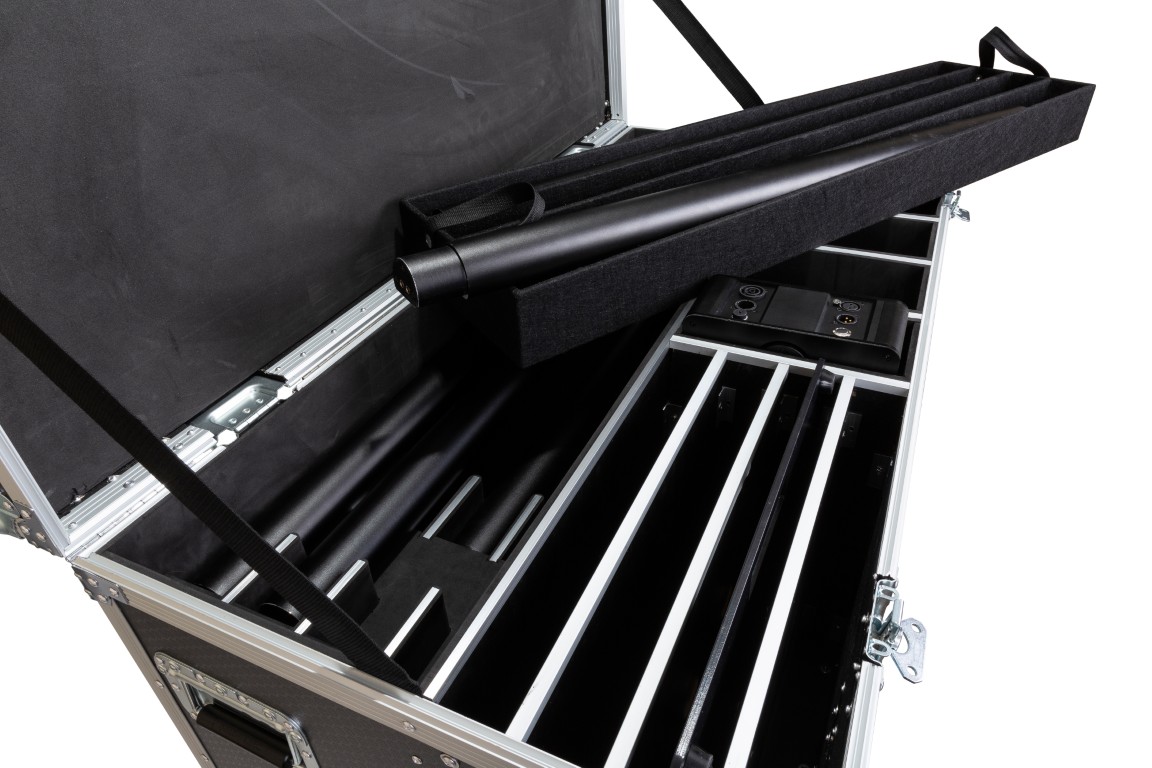 Flightcase voor 4 complete BT-AKKUPOLE sets - CASE FOR 4xBT-AKKUPOLE