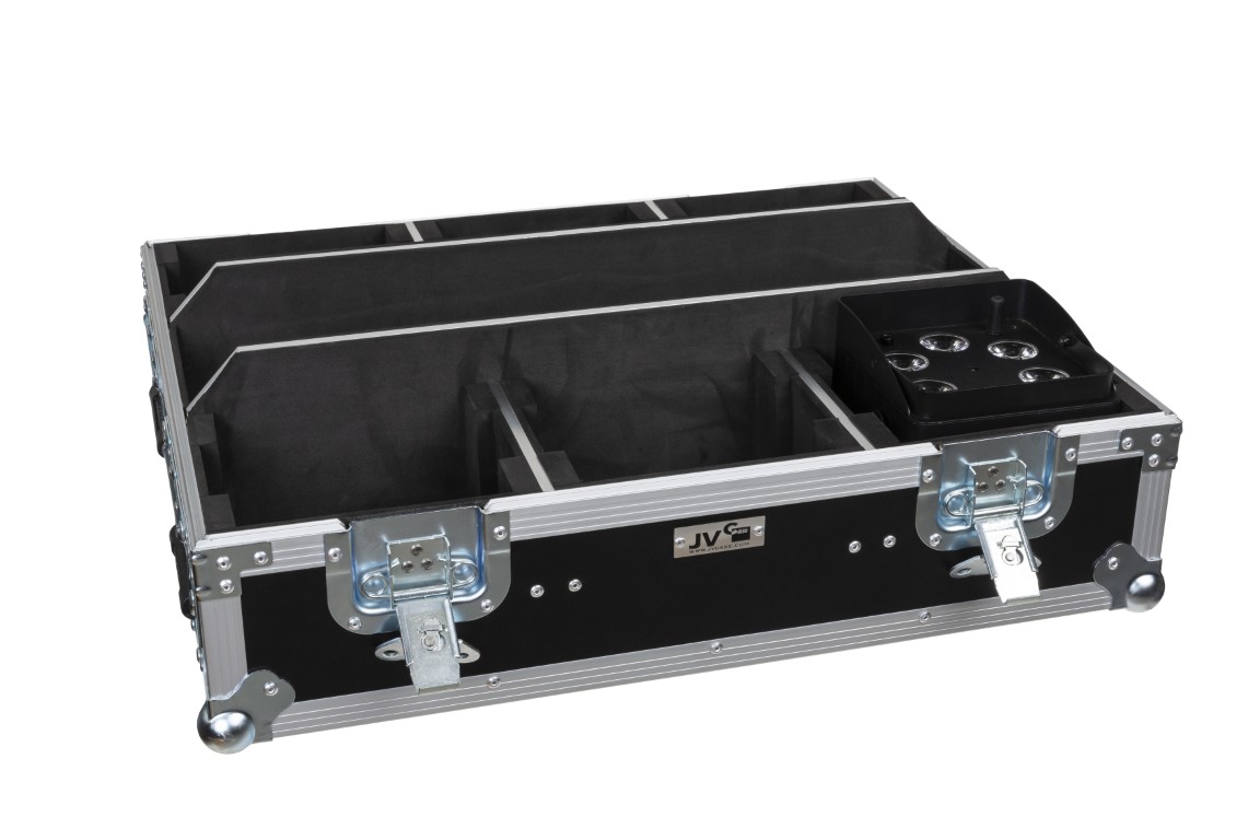 Flightcase voor 6 x ACCU-COMPACT. - CASE FOR 6 x ACCU-COMPACT
