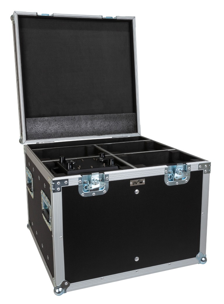 Stapelbare flightcase, ontworpen om 4 stuks EXPLORER SPOT of INTRUDER of BT-VERTIGO te vervoeren - MOVING HEAD CASE 9